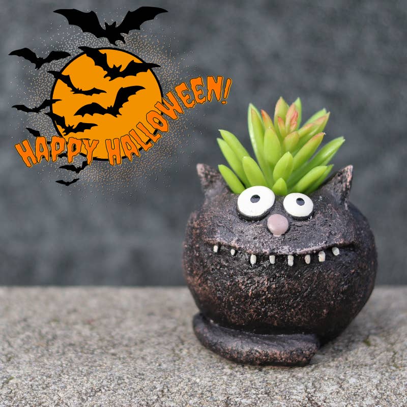 Black Cat - Reggie - Blobhouse Planter