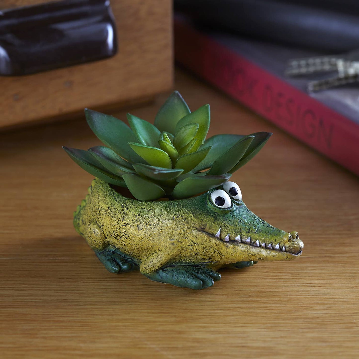 Baby Alligator, 'Kicks' Mini Blobhouse Planter