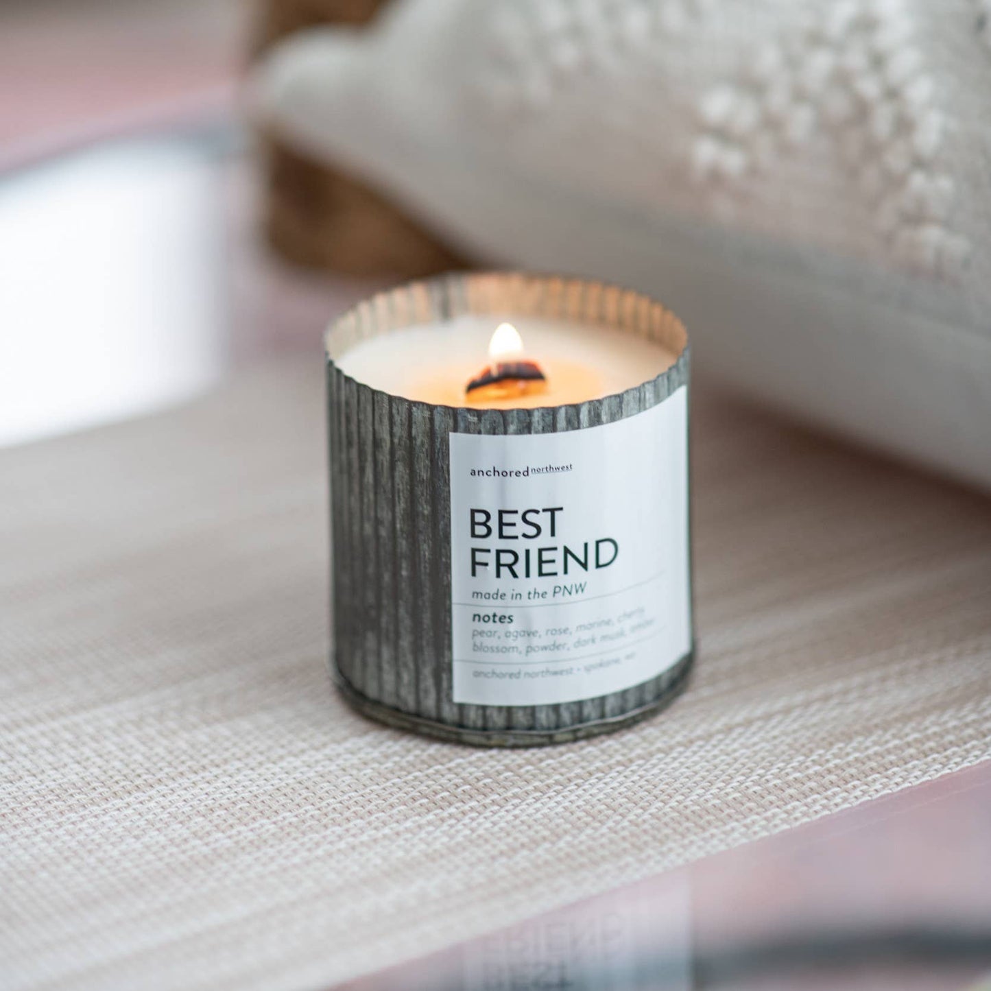 Fall Harvest Wood Wick Rustic Farmhouse Soy Candle: 10oz