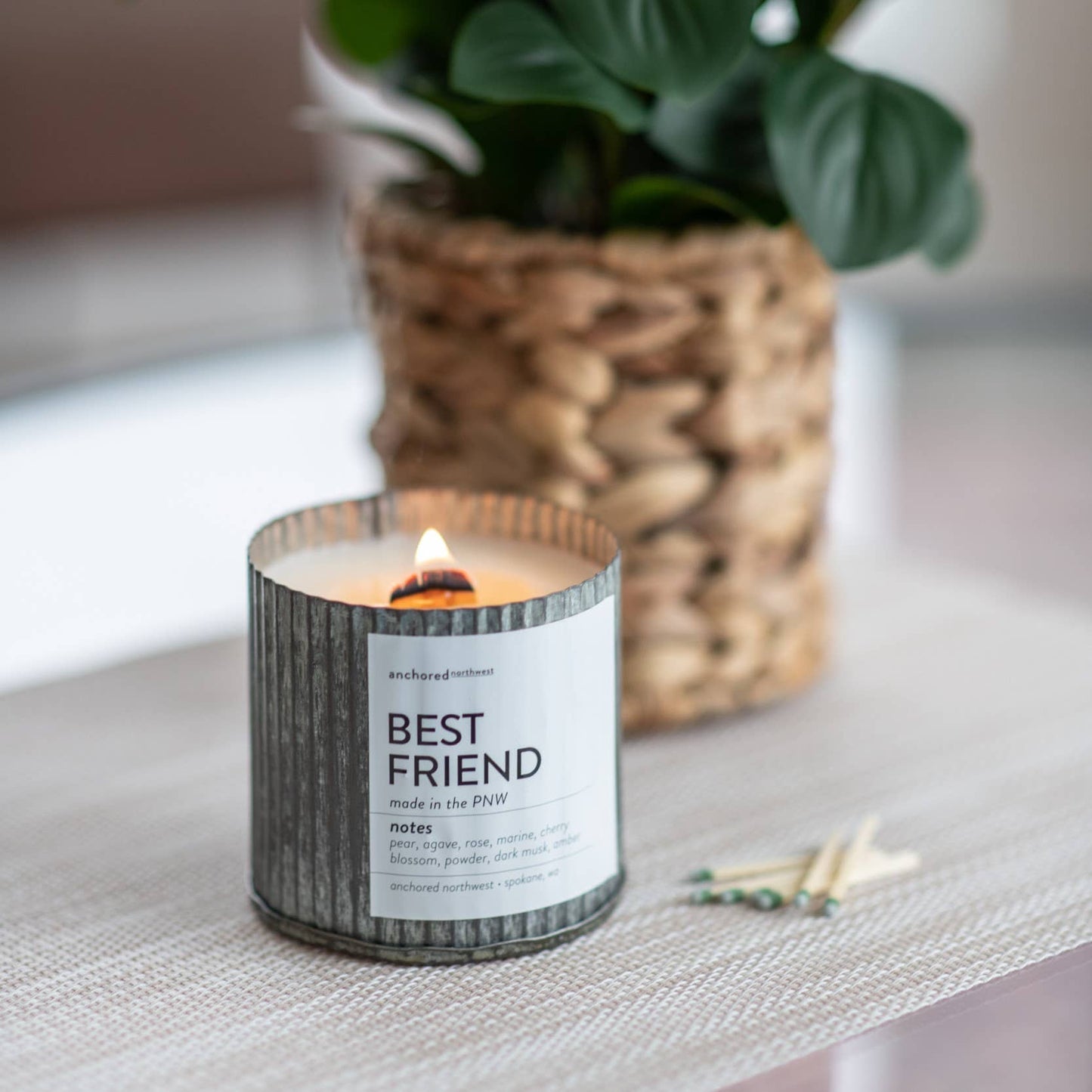 Fall Harvest Wood Wick Rustic Farmhouse Soy Candle: 10oz