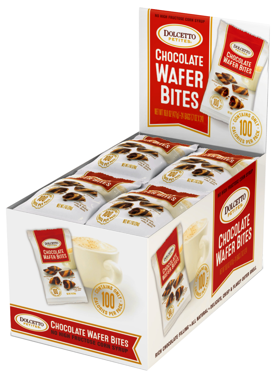 Dolcetto Petites, Chocolate Wafer Bites, .7oz Bag