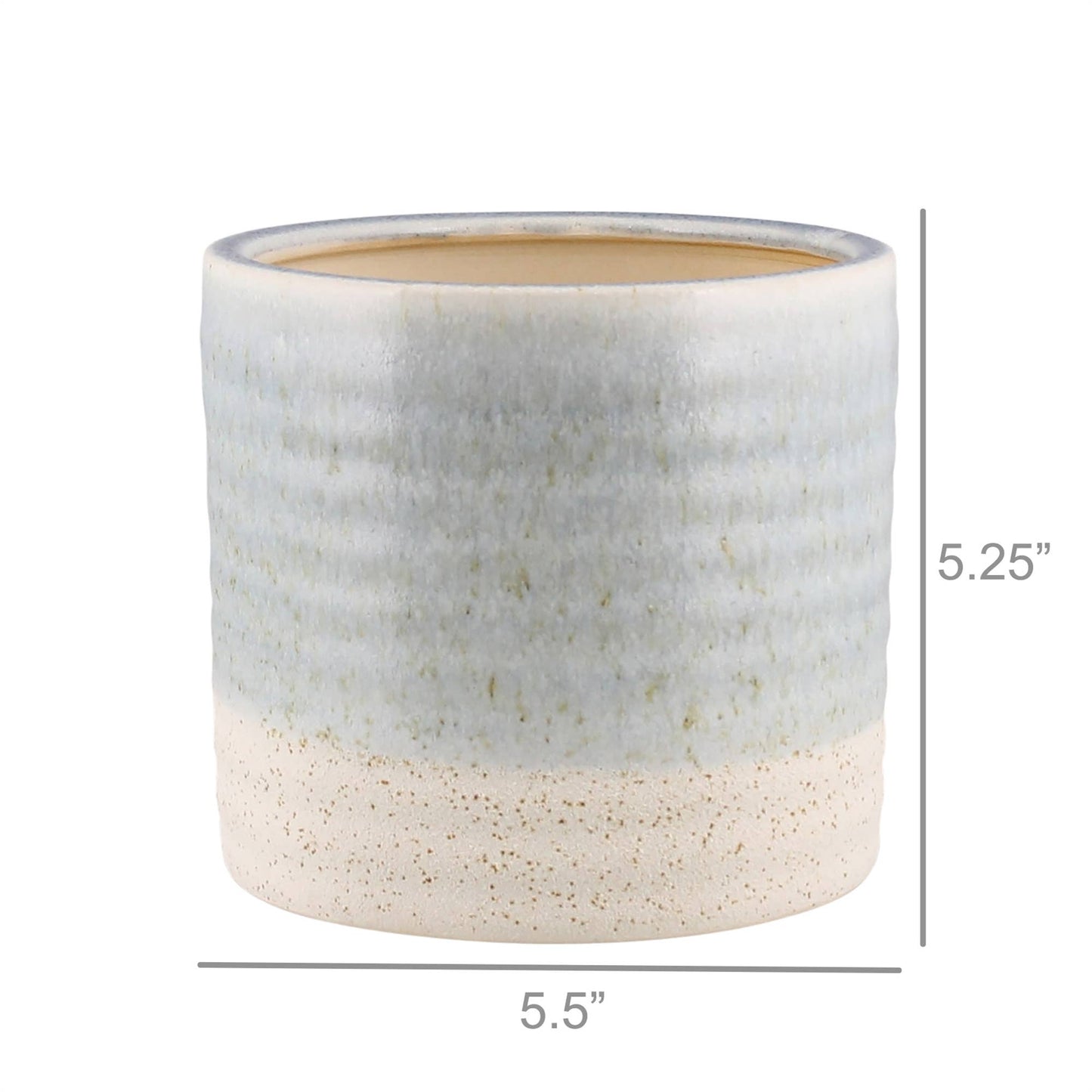 Isle Cachepot, Ceramic - Med - Light Blue