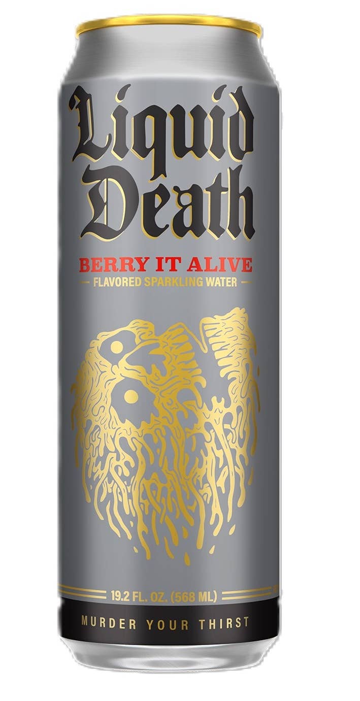Liquid Death Berry It Alive Sparkling Water 19.2oz