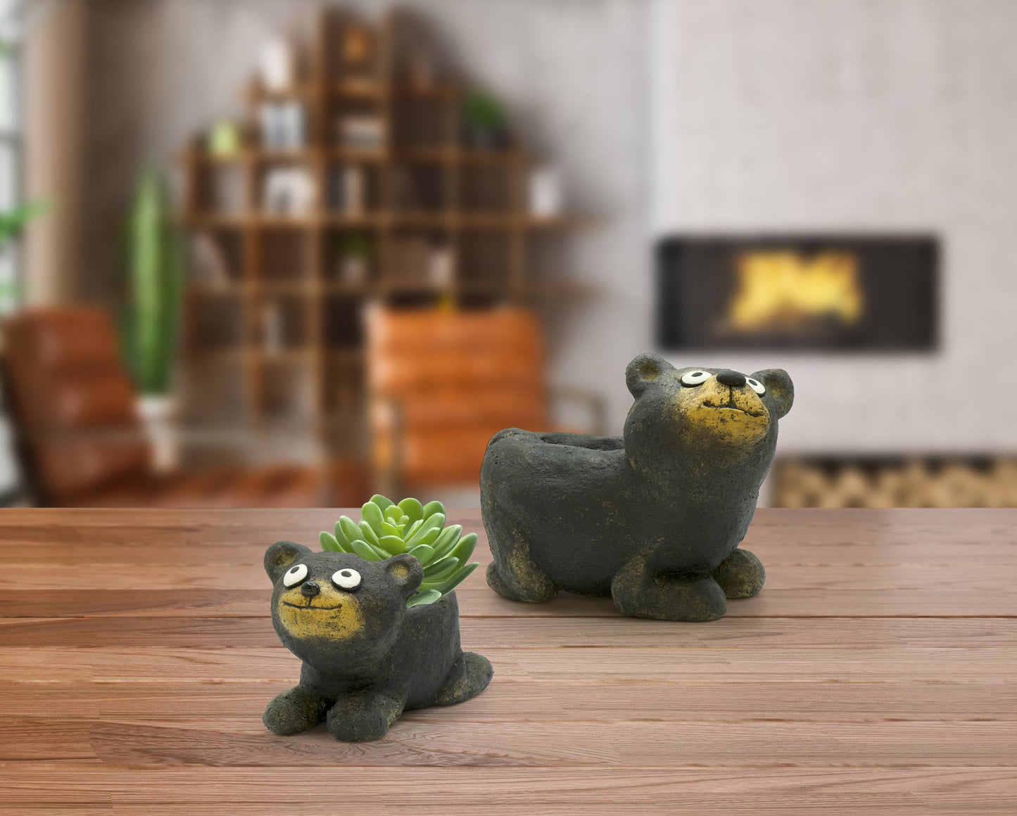 Yona the Black Bear Blobhouse Planter