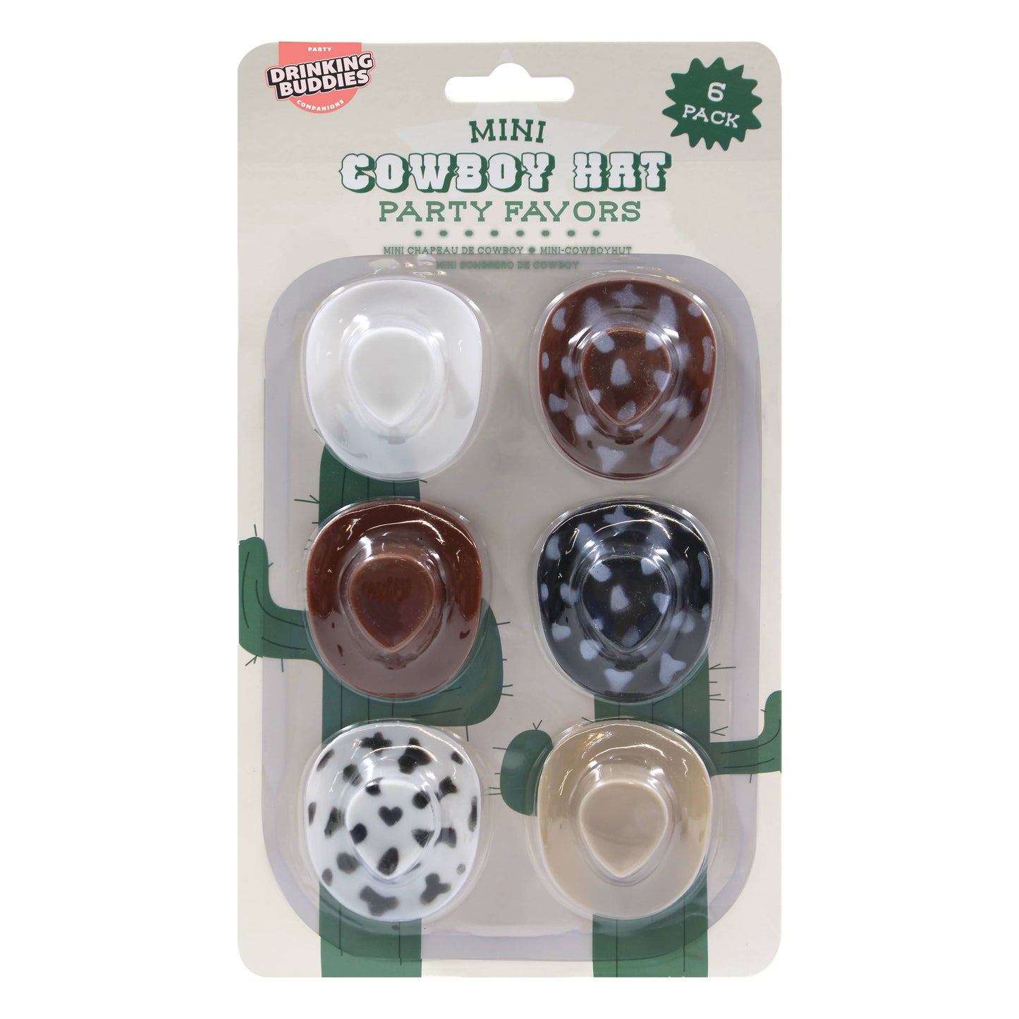 Mini Cowboy Hats - 6 Pack