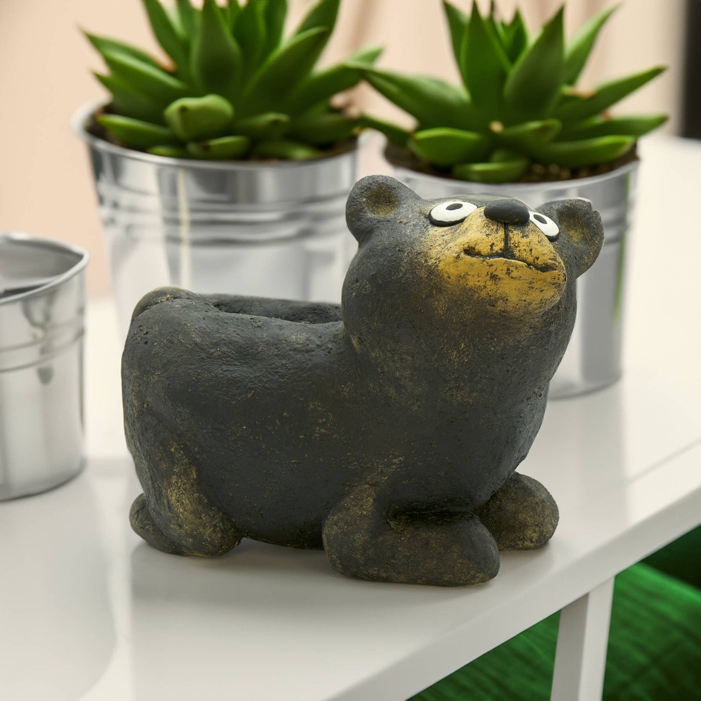 Yona the Black Bear Blobhouse Planter