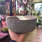 7" Round Gray Pot (#8647)