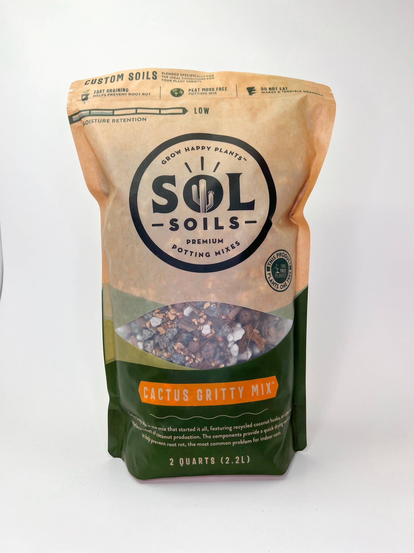 Soil (2Qt) Cactus Gritty Mix: 2 Quarts