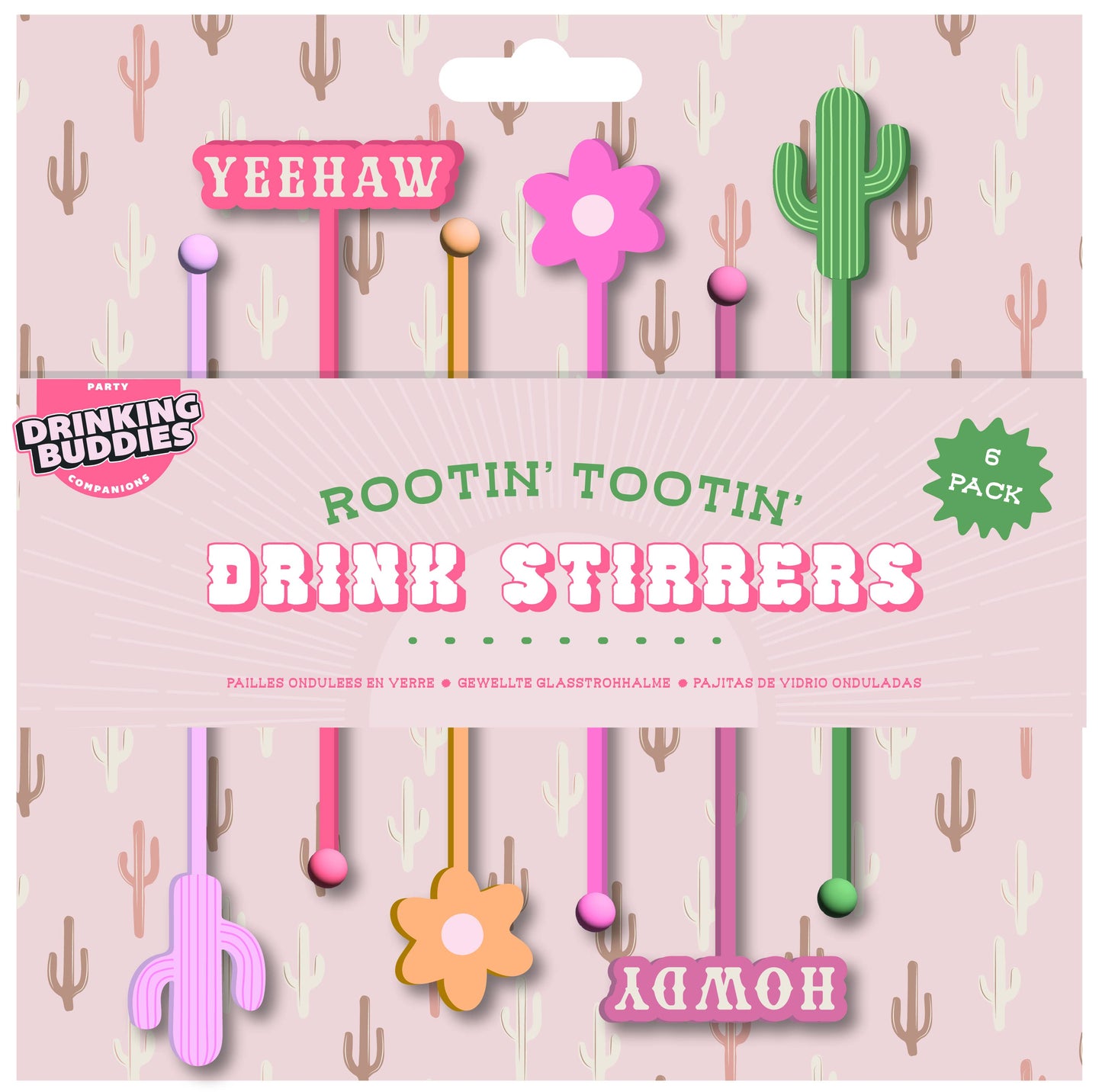 Rootin'Tootin' Drink Stirrers-6 Pack