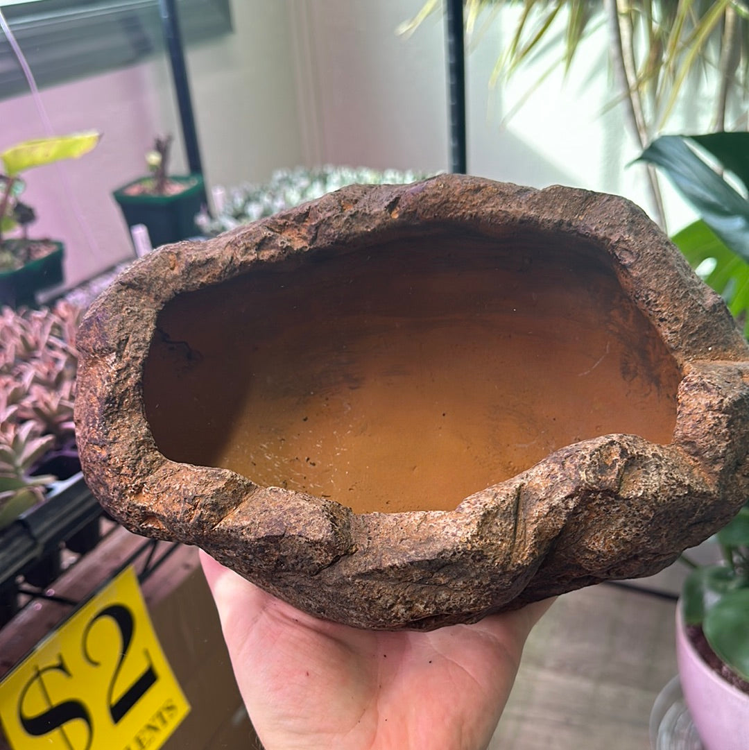 10" Stone Pot Brown (#8199)