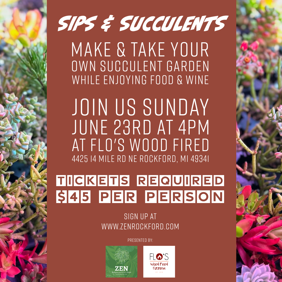 Sips & Succulents Event Tickets