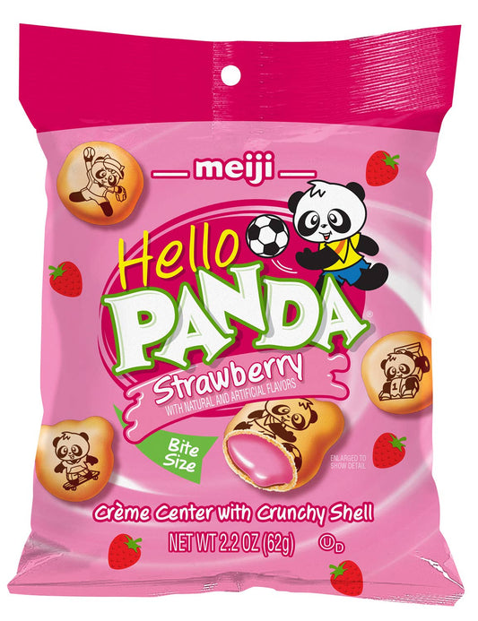 Meiji Hello Panda, Strawberry 2.2oz Bag