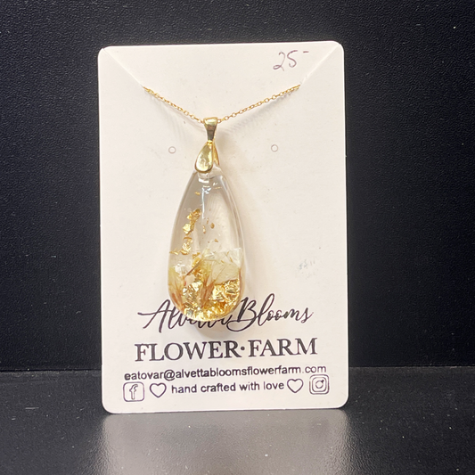 Statice Necklace (16") by Alvetta Blooms (ID# 10460580)