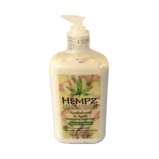 Herbal Body Moisturizer - Sandalwood & Apple - 17 oz