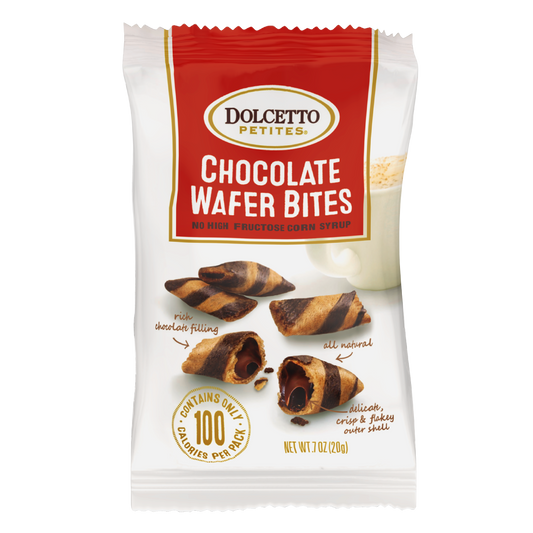 Dolcetto Petites, Chocolate Wafer Bites, .7oz Bag